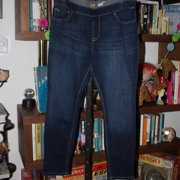 Lee Denim Legging NWOT Midrise 'Dream' Jegging Skinny Pull-On Jeans 14 - Picture 8 of 9